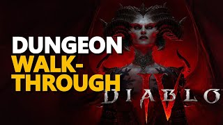 Fetid Mausoleum Diablo 4 Dungeon Walkthrough [upl. by Plank]