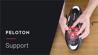 How to Attach Your Cleats  Peloton Support [upl. by Latsirhc]