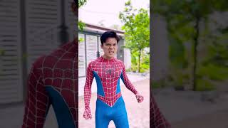 Real Spiderman  Fake Spiderman  Spiderman punishes the impostor shorts spiderman alphahero [upl. by Sicard896]