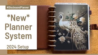 New Planner System  How Im organizing my planner for 2024  Functional Tabs Discbound Classic [upl. by Aicirtac]