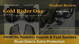 PANICAL Radiator Guards amp Foot Spoilers [upl. by Onoitna]