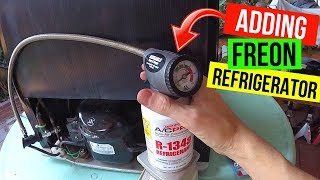 How To Correctly Add Freon to your Refrigerator R134a Jonny DIY [upl. by George450]