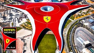 Ferrari World Abu Dhabi Fastest Roller Coaster in the World Full Tour amp 4K Vlog [upl. by Marozik]