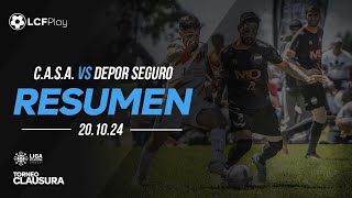 Resumen Depor Seguro vs CASA  201024 [upl. by Hanimay342]