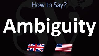 How to Pronounce Ambiguity CORRECTLY [upl. by Boj]