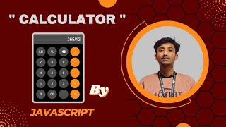 Calculator  Appquot by using vanilla javascript DOM [upl. by Nwonknu773]