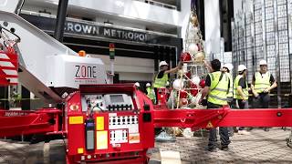 Crown Christmas Tree Installation  Zone Group [upl. by Ruzich]