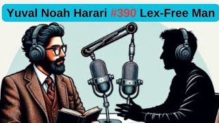 390 LexFree Man Podcast  Yuval Noah Harari Human Nature Intelligence Power and Conspiracies [upl. by Eihcir281]