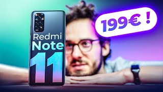 Voici le MEILLEUR SMARTPHONE à moins de 200€  Xiaomi Redmi Note 11 [upl. by Adleremse]