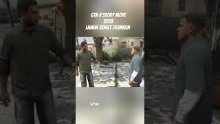 Lamar roast franklin 2013 vs 2021gta gta5 [upl. by Nauht]