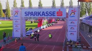 Bruttozeit 060435061935  Zieleinlauf Sparkasse Marathon 2018 [upl. by Mosora]