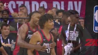 Shaedon Sharpe Highlights  Trail Blazers vs Rockets  2023 NBA Summer League [upl. by Fiertz700]