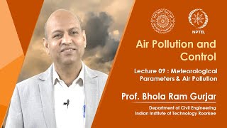 Lecture 09 Meteorological Parameters amp Air Pollution [upl. by Miehar]