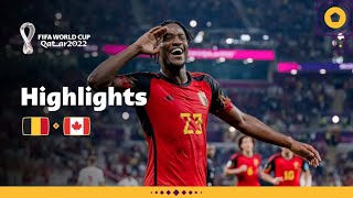 Alphonso Davies v Kevin De Bruyne  Belgium v Canada highlights  FIFA World Cup Qatar 2022 [upl. by Cordalia]