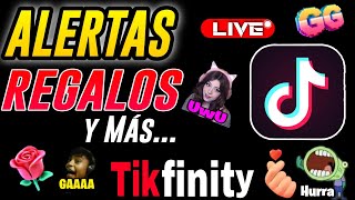 Como Poner ALERTAS por REGALOS en TIKTOK LIVE STUDIO  Tikfinity Tutorial completo chat de voz [upl. by Cinderella]