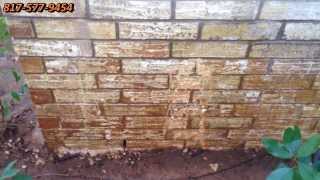 Removing Red Clay Stains from Bricks Dallas Fort Worth TX 8175779454 [upl. by Nnylear]