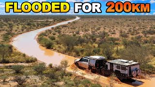 FLOODED amp BOGGED Do we get out Once in a decade storm Floods Australia’s DRIEST town [upl. by Ollecram]