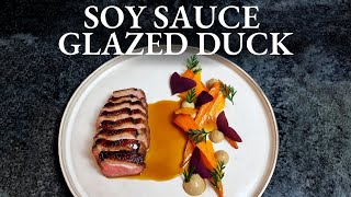 My favorite DUCK BREAST recipe  Glazed Carrots amp Mushroom Puree [upl. by Obadias]