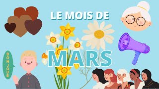 Le mois de mars  jours dates importantes et dicton [upl. by Cousin]