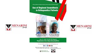 Use of Regional Anaesthesia in Orthopedic Patients by Dr Speciosa Nguku [upl. by Lilith384]