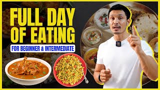 FULL DAY OF EATING for BEGINNERS amp INTERMEDIATE  DIET PLAN by Jeet Selal [upl. by Shep]