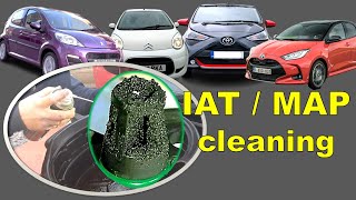 Toyota Aygo IAT MAP Sensor Cleaning in Toyota 1KR Engine [upl. by Candless]