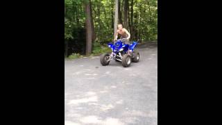 Raptor 660 wheelie fail lol [upl. by Adnolohs]