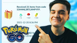 FREE ITEMS in POKEMON GO NEW PROMO CODE  DECEMBER 20TH [upl. by Gene]