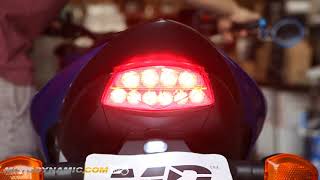 20162018 Suzuki GSXS1000F Sequential Integrated LED Tail Lights Clear Lens [upl. by Elehcor609]