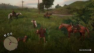 Red Dead Redemption 2 Surrendering to Bounty Hunters [upl. by Nylrats]