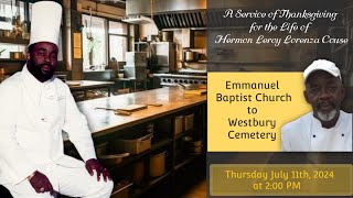 A Service of Thanksgiving for the Life of Hermon Leroy Lorenza Couse [upl. by Desmund]