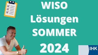 WISO Lösungen Sommer 2024 [upl. by Pirnot]