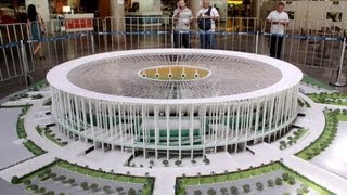 Estádio Nacional de Brasília Mané Garrincha Maquete Eletrônica Copa do Mundo Fifa Brasil 2014 [upl. by Leahicm]