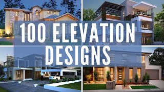 Top 100 FRONT ELEVATION designs for small to large double storey houses Front elevation modern home [upl. by Melantha]