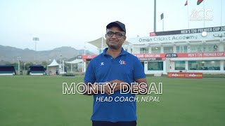 With Monty Desai Head Coach Nepal Men’s Cricket Team [upl. by Aramal]