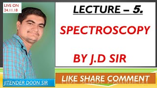 SPECTROSCOPY LECTURE 5 B SC FINAL DEGREES OF FREEDOM PHYSICAL CHEMISTRY BY JD SIR [upl. by Artus]