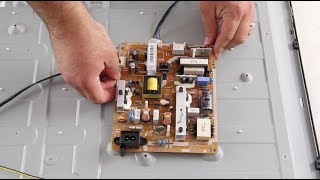 Samsung 50quot LED TV BN4400499A Power Supply Replacement Tutorial [upl. by Zobias]