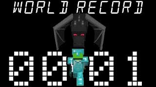 Minecraft Speedrun World Record 115 [upl. by Alleinad]