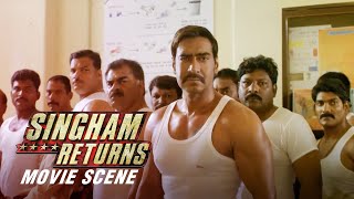 Singham Returns Movie Scene Ajay Devgns Epic Dialogues [upl. by Yelnahs]