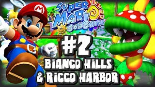 Super Mario Sunshine 1080p  Part 2  Bianco Hills amp Ricco Harbor [upl. by Gusella]