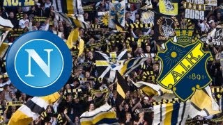 Napoli  AIK  AIK supporters singing [upl. by Jak]