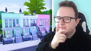 I built Pastel Townhouses in The Sims 4 For Rent [upl. by Isadore364]