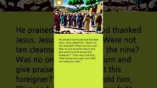 English Bible Storya Miracle of Jesus Healing of the Ten Lepers [upl. by Michaela]