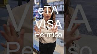 Diferencia entre ETA  Visa  Permiso [upl. by Nuahc]