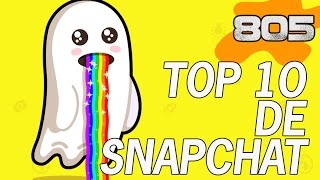 TOP 10 SNAPCHAT Y SUS DATOS CURIOSOS 805 [upl. by Ahsitul]