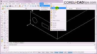 CorelCAD  Using the custom coordinate system [upl. by Nivlam]