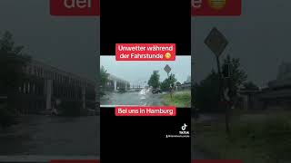 unwetter hamburg automobile fahrschule fahrschüler fahrlehrer [upl. by Elreath]