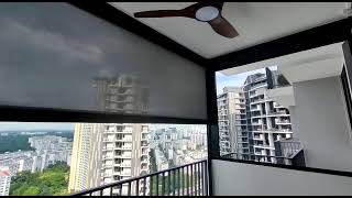 Zip Track Blinds installed at The Trilinq Condo Singapore [upl. by Ennoid]