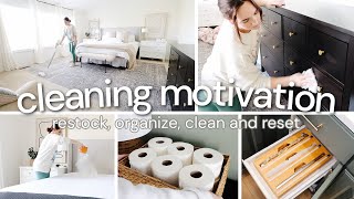 NEW HOUSE CLEAN RESTOCK AND ORGANIZE  Cleaning Motivation 2023 [upl. by Leann279]