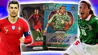 CRISTIANO RONALDO UND LEGEND AUTOGRAPH IN A PACK Panini World Cup 2018 PRIZM FOTL Hobby Box [upl. by Dnalra142]